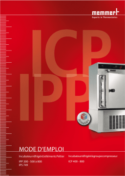 Memmert ICP/IPP/IPS Manuel utilisateur