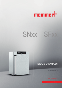 Memmert SN / SF Manuel utilisateur