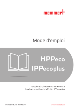 Memmert HPPeco & IPPecoplus Manuel utilisateur