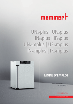 Memmert UI plus Manuel utilisateur