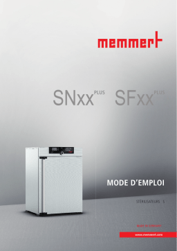 Memmert SN / SF plus Manuel utilisateur