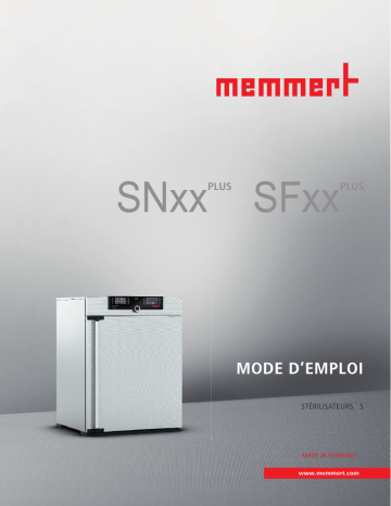 Memmert SN / SF plus Manuel utilisateur | Fixfr
