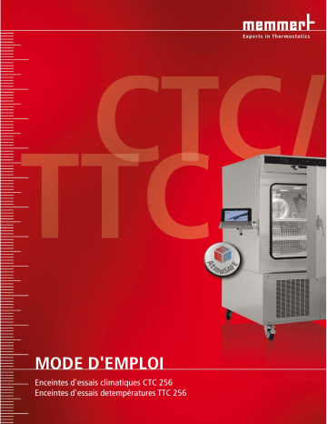 Memmert CTC/TTC Manuel utilisateur | Fixfr