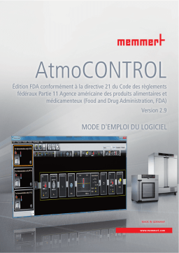 Memmert AtmoCONTROL FDA Manuel utilisateur