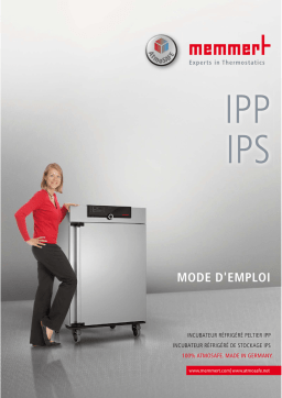 Memmert IPP / IPS Manuel utilisateur