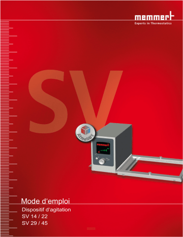 Memmert SV Manuel utilisateur | Fixfr