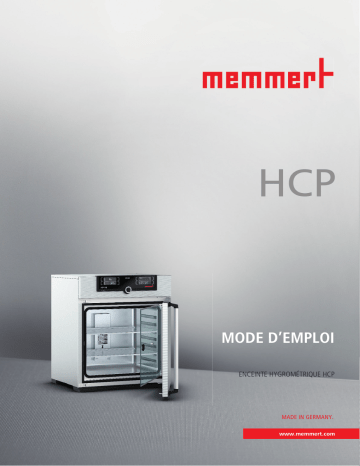 Memmert HCP Manuel utilisateur | Fixfr