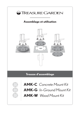 Treasure Garden AMK-G In-Ground Mount Kit Instruction manual