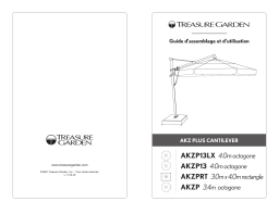Treasure Garden AKZPRT Plus Cantilever Instruction manual
