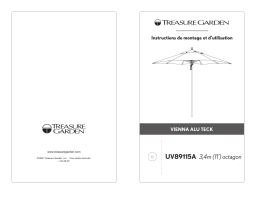 Treasure Garden UV89115A(T) Vienna Alu Teak Instruction manual