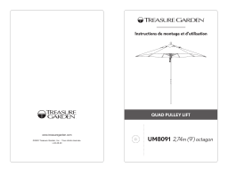 Treasure Garden UM8091 Quad Pulley Lift Instruction manual