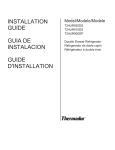  Thermador   T24UR920DS  Guide d'installation