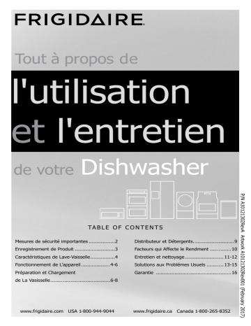  Frigidaire   FFID2426TD  Mode d'emploi | Fixfr