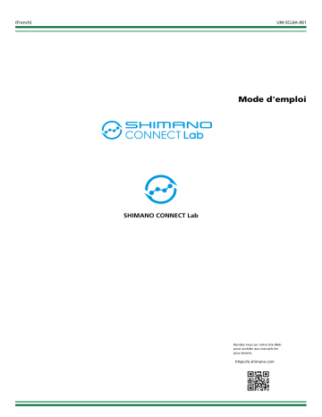 SHIMANO CONNECT Lab | Shimano FC-R9100-P Pédalier Manuel utilisateur | Fixfr