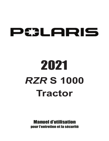 RZR Side-by-side RZR Trail S 1000 Premium 2021 Manuel du propriétaire | Fixfr