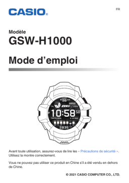 Casio G-Squad Pro GSW-H1000 Mode d'emploi