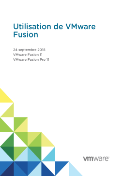 VMware Fusion 11.0 Manuel utilisateur