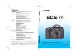 Canon EOS 7D Manuel utilisateur