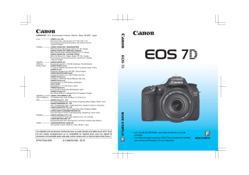 Canon EOS 7D Manuel utilisateur | Fixfr