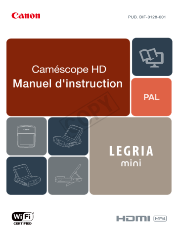 Canon Legria mini Manuel utilisateur | Fixfr