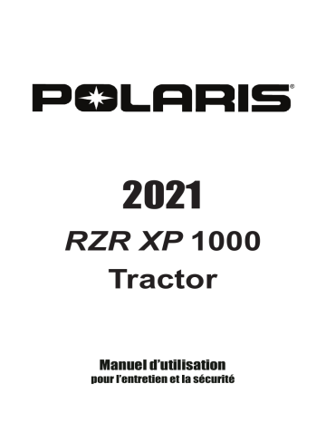 RZR Side-by-side RZR XP 1000 EPS 2021 Manuel du propriétaire | Fixfr