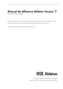 Ableton Live 11 Manuel utilisateur