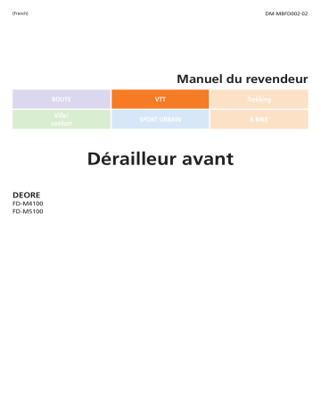 FD-M4100 | Shimano FD-M5100 Dérailleur avant Manuel utilisateur | Fixfr