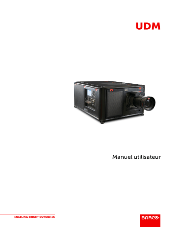 UDM-W22 | UDM-4K15 | UDM-W15 | UDM-W19 | Barco UDM-4K22 Mode d'emploi | Fixfr