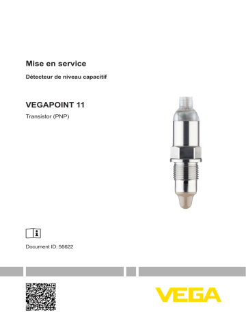 Vega VEGAPOINT 11 Ultra-compact capacitive limit switch Mode d'emploi | Fixfr