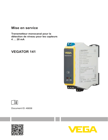 Vega VEGATOR 141 Single-channel controller for level detection Mode d'emploi | Fixfr