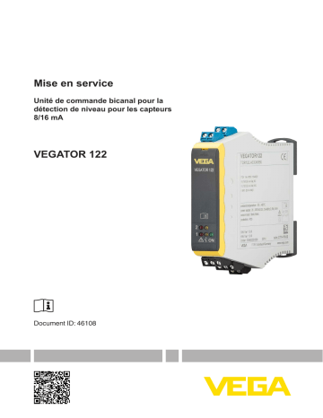 Vega VEGATOR 122 Double channel controller for level detection Mode d'emploi | Fixfr