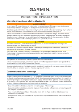 Garmin GSI 10, Marine Sensor Gateway USV Guide d'installation
