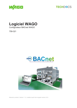 WAGO BACnet Configurator Manuel utilisateur