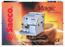 Saeco 0361.00B.77C MAGIC COMFORT PLUS REDESIGN Manuel utilisateur