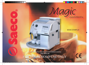 Saeco 0361.00B.77C MAGIC COMFORT PLUS REDESIGN Manuel utilisateur | Fixfr