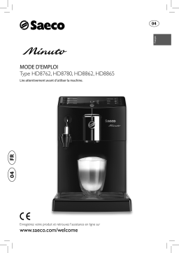 Saeco HD8662/01 Minuto Fuldautomatisk espressomaskine Manuel du propriétaire