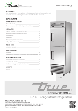 True T-23DT Installation manuel