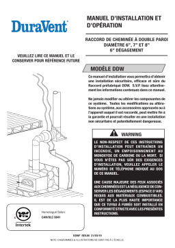 DuraVent DDW Guide d'installation