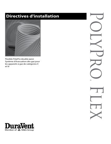 DuraVent PolyPro Flex Guide d'installation | Fixfr