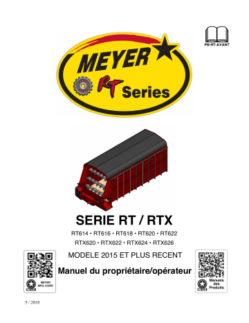 Meyer RT/RTX Front Unloading Forage Box Manuel du propriétaire | Fixfr