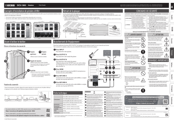 Boss BCB-1000 Pedal Board Manuel du propriétaire | Fixfr