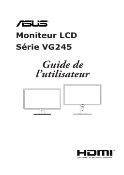 Asus VG245HY Monitor - Gaming Sery Mode d'emploi