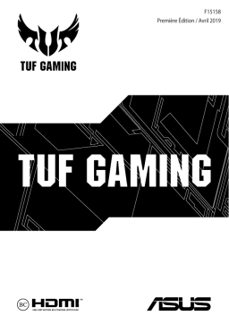 Asus TUF Gaming FX505DD/DT/DU Laptop Manuel utilisateur
