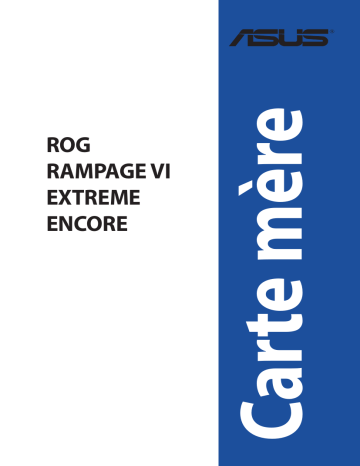 Asus ROG Rampage VI Extreme Encore Motherboard Manuel utilisateur | Fixfr