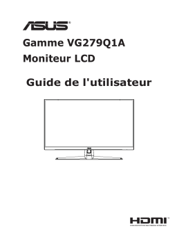 Asus TUF Gaming VG279Q1A Monitor Mode d'emploi