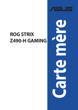 Asus ROG STRIX Z490-H GAMING Motherboard Manuel utilisateur