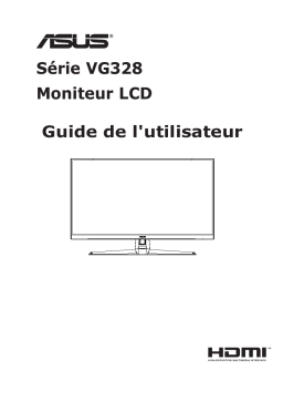 Asus TUF Gaming VG328H1B Monitor - Gaming Sery Mode d'emploi