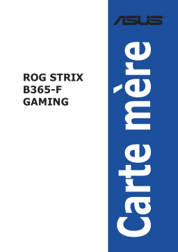 Asus ROG STRIX B365-F GAMING Motherboard Manuel utilisateur