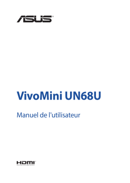 Asus VivoMini UN68U (commercial) Desktop Manuel utilisateur