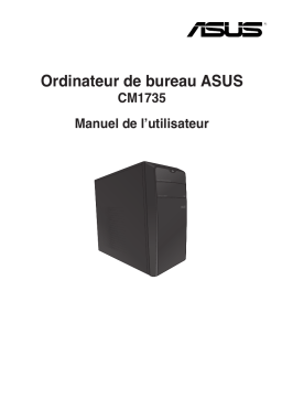 Asus CM1735 Tower PC Manuel utilisateur